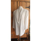Vintage 1990s DKNY White Linen Pant Suit w/Drawstring Waist / M - L