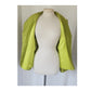Vintage 2005 Armani Collezioni Blazer Textured Lime Green Jacket Size 16