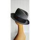 Vintage 60 Mens Fedora Stetson Hat Gray Wool 7 3/8