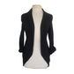 Vintage Eileen Fisher Blazer Black Silk Jacket Petite Minimalist
