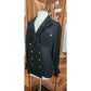 Vintage 1980s Karl Lagerfeld Blouse Black Silk Ruffled Front Poet Shirt Semi-Sheer