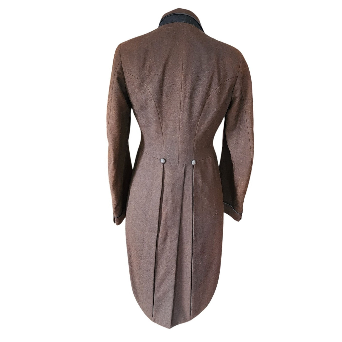 Vintage 1920s Mens Tuxedo Tailcoat Brown Wool Antique Formal Jacket Joseph Horne XS