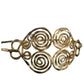 Vintage 1970s Gold Torque Choker Spiral Necklace