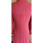 Vintage RARE 90s Chloe Dress Orange Red Wool Crepe Button Down Front