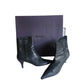 PRADA Ankle Boots Black Leather New in Box Size 38 VG++