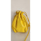 Vintage 80s Shoulder Bag Yellow Leather Crossbody