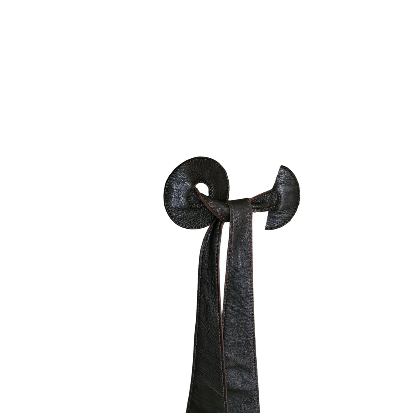 Vintage 2000s Armani Collezioni Blazer Wool Plaid Jacket Leather Sash Tie