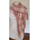 Vintage Burberry Scarf Cashmere Plaid Nova Check Fringed