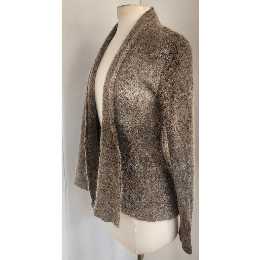 Eileen Fisher Cardigan Ombre Mohair Brown Gray  / M