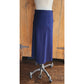 Vintage 40s Skirt Navy Blue Wool Side Pleats
