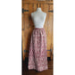 Vintage 60s Nelly de Grab New York Metallic Brocade Skirt Red Gold 28" Waist