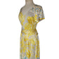 Vintage Y2K Emilio Pucci Dress Psychedelic Print Yellow Gray Swirl SATC / New with Tags Small