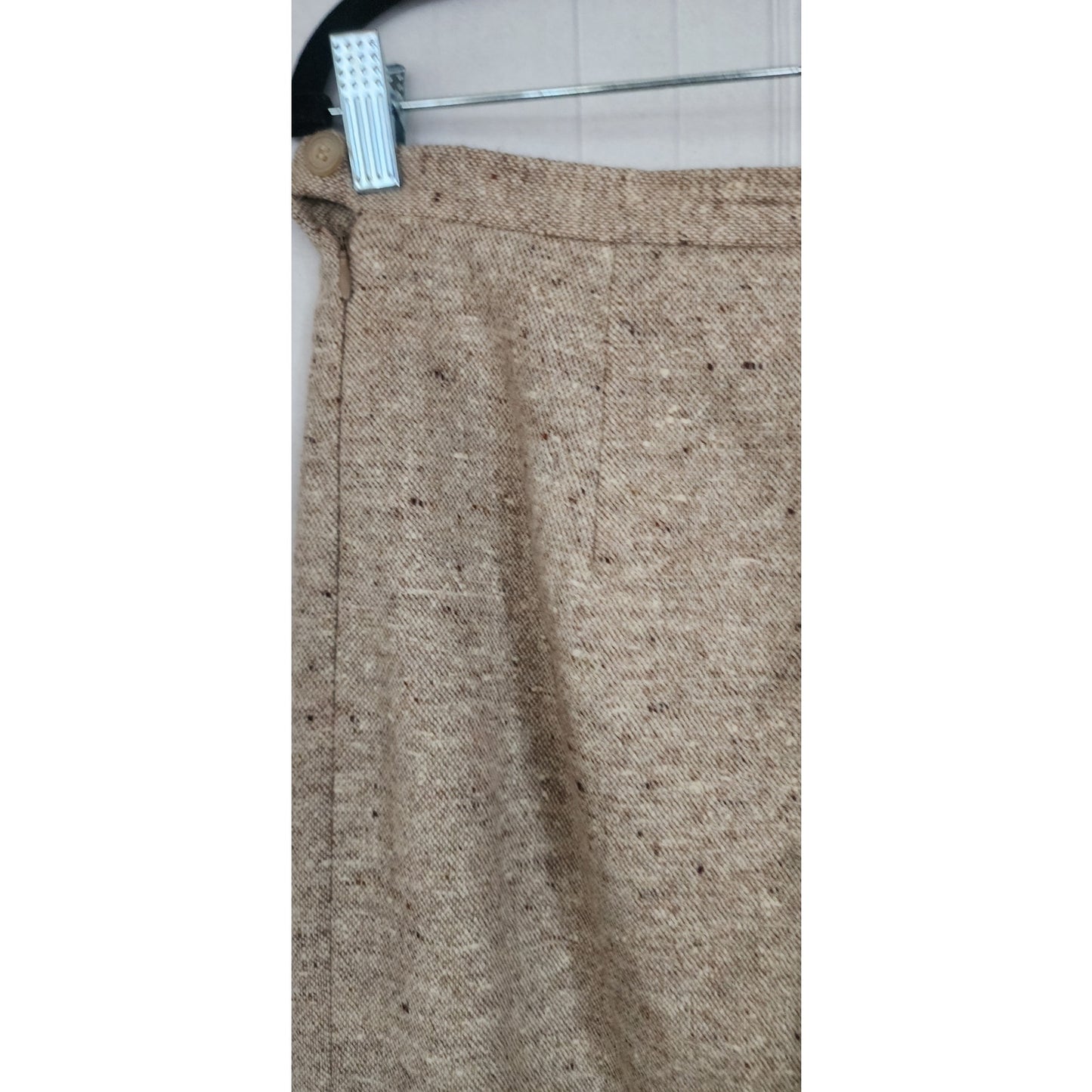 Vintage Michael Kors Pants Cream Wool Tweed / M