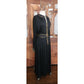 Vintage 1970s Geoffrey Beene Ensemble Maxi Skirt Boho Blouse Evening Set Black Gold