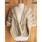 Vintage 50s Silver Mink Fur Wrap Stole by Hoffman-Morton