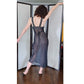 Vintage 30s Black Slip Dress Nightgown Negligee Best & Co