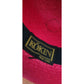 Vintage 1980s Kokin Hat Wide Brim Sun Straw Fuchsia Red Black Summer Oversized