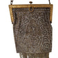 Antique Evening Bag Steel Beads Purse Art Nouveau France AS IS