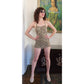 Vintage 50s Jantzen Swimsuit Cotton Print Maillot One Piece / S