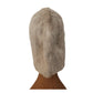 Vintage 1960s Gray Fur Hat Hood  Silver Mink