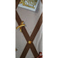 Vintage 90s Paloma Picasso Scarf Silk Brown Beige Novelty Print Bulletin Board