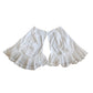 Antique White Cotton Bloomers Underwear Pantaloons Open Crotch Lace Trim