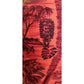 Vintage 60s Men's Red Hawaiian Shirt Surf Scenic Tiki Huts Cotton Short Sleeve