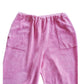 Vintage 80s Sonia Rykiel Pants Pink Velour Culottes Short Cropped Knee Length