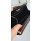Vintage Judith Leiber Bag Black Satin w/ Crystal Handle