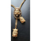 Vintage 1950s SELRO SELINI Necklace Asian Princess Pendants Thai Girl Heads Faces Masks