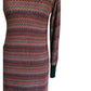 Vintage 1970s Missoni Dress Zigzag Knit Turtleneck Saks Fifth Avenue