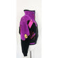 Vintage 80s Suede Bomber Jacket Multicolored Patchwork Applique Mesa Ridge M