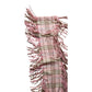 Vintage Burberry Scarf Cashmere Plaid Nova Check Fringed