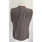 Eileen Fisher Sleeveless Top Vest Crinkled Brown Gray Cotton Silk / M