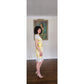 Vintage Y2K Emilio Pucci  Dress Short Sleeved Silkprint  Yellow Gray NWT