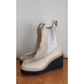 Rag & Bone Ankle Boots Sloane Chelsea Cream Leather Suede  Wedge Booties 8