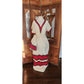 Vintage Handmade Ethiopian Eritrean Habesha Dress + Scarf Traditional Folk Ethnic Costume