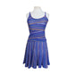 Vintage 1980s Missoni Set Knit Camisole Top Pleated Skirt Blue Stripe I Magnin