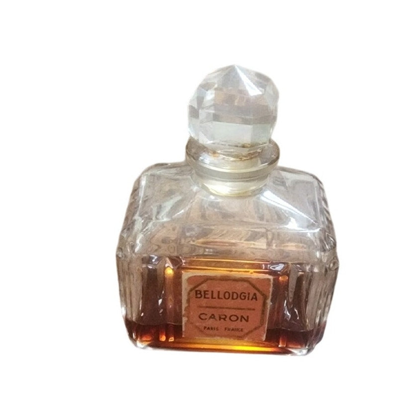Vintage 1930s Caron Perfume Bottle Bellodgia Baccarat Crystal Extrait Flacon