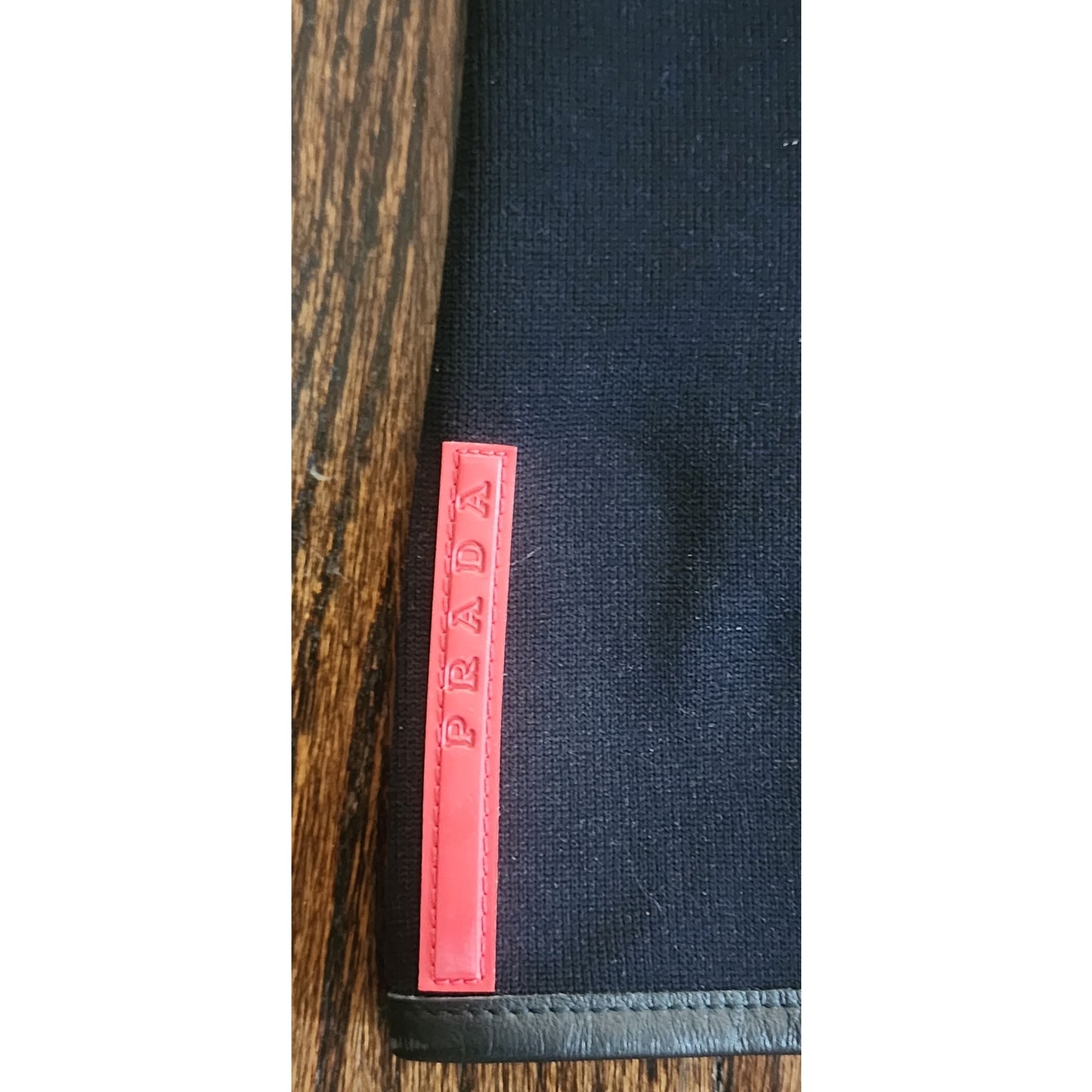 Archive Prada Sport AW 1999 Nylon Belted Technical A Line Skirt Linea Rossa Red Tab Size L