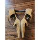 Vintage Bottega Veneta Shoes Mustard Yellow Suede Heels Dual Strap Buckle D'Orsay Pumps 7.5