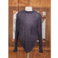 Vintage 90s Rykiel Homme Mens Sweater Purple Sheer Mesh Open Weave Mock Neck Knit Oversized