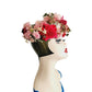 Vintage 50s Floral Hat Pink Red Hat-Nip