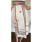 Vintage 1970s Marshall Rouso Skirt + Vest Set in Embroidered Denim / XS