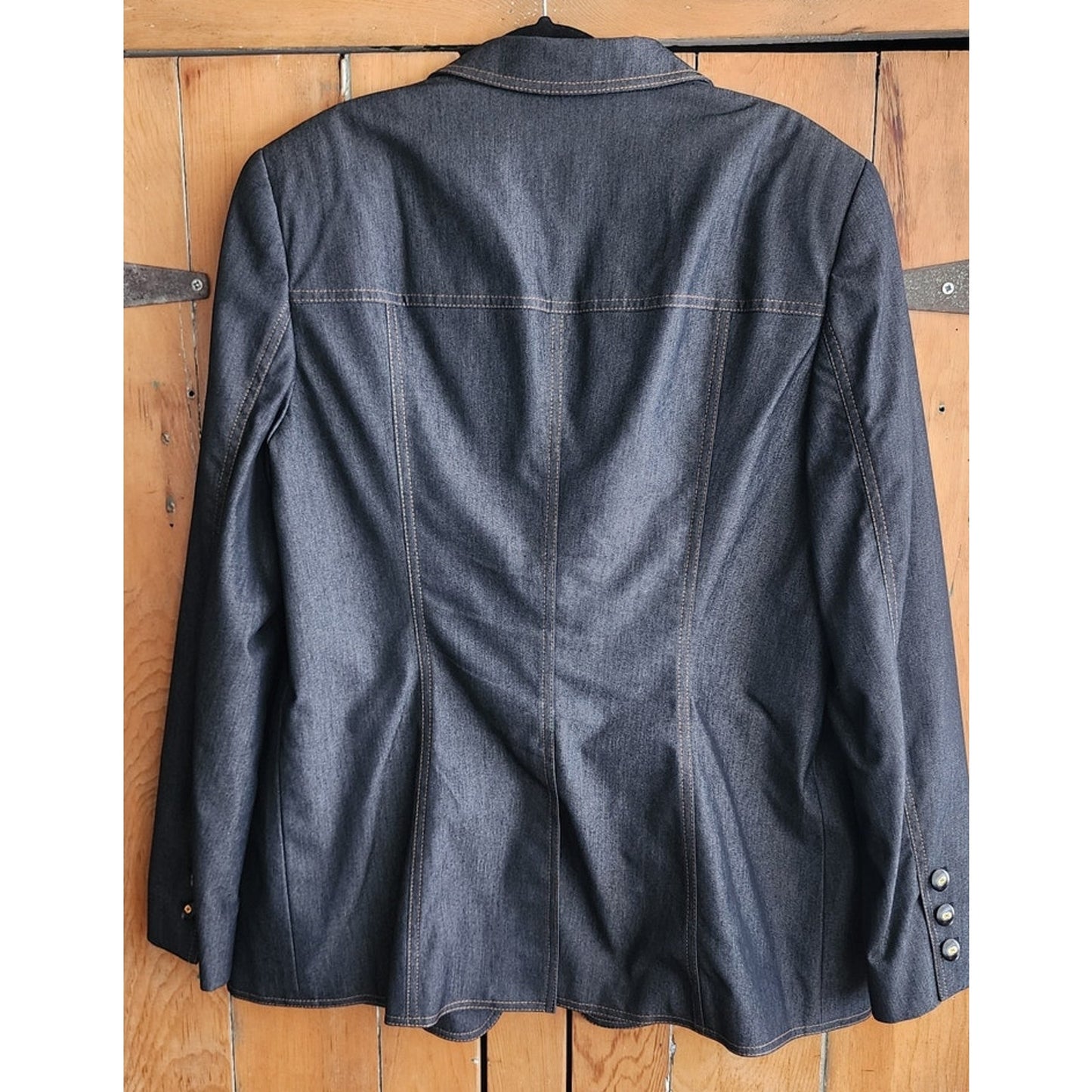 Vintage Y2K Escada Pant Suit Dark Wash Denim Neiman Marcus