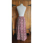 Vintage 60s Nelly de Grab New York Metallic Brocade Skirt Red Gold 28" Waist