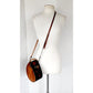 Vintage Paco Garzon Shoulder Bag Brown Tooled Leather
