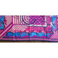 Vintage 2010s Hermes Scarf Steeple Chase Purple Silk Twill Equestrian