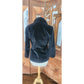 Vintage 70s Black Velvet Blazer Fitted Jacket Gino Rossi / Small