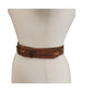 Vintage 1970s The Rowel Brown Belt Tooled Leather Horses Trees Cowboy Western